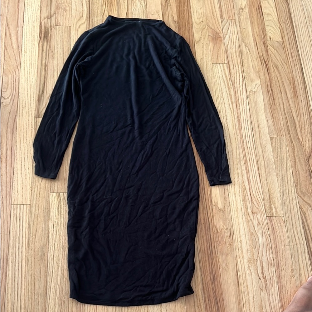 Naked Wardrobe Black Long Sleeve Dress